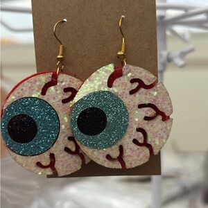 Glittery Eyeball Earrings